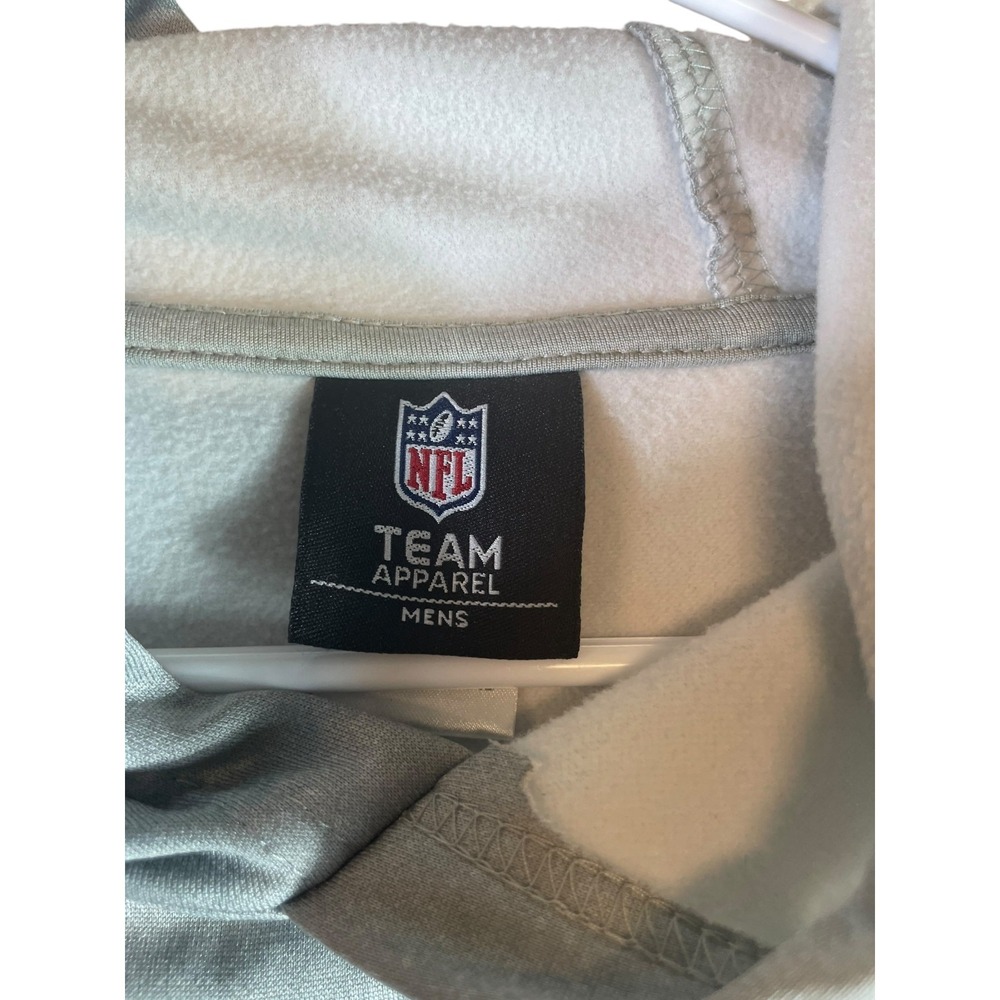 Philadelphia Eagles Hoodie Mens M Gray Team Apparel Football NFL Fleece Lined - Picture 6 of 12